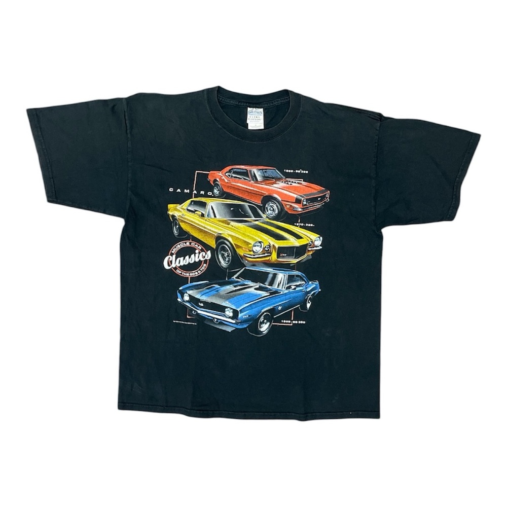 Gildan Black Classic Cars Graphic Tee